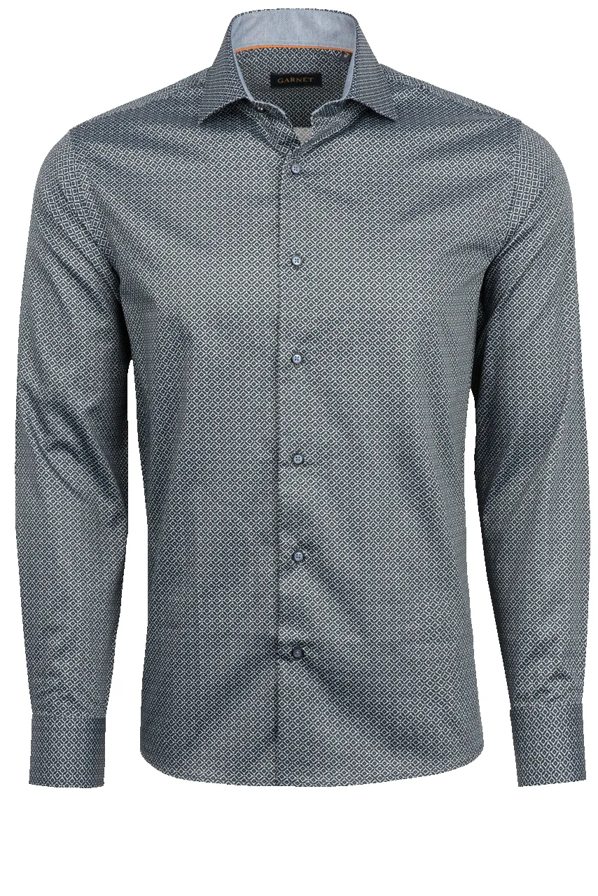 Garnet Button-Front Sport Shirt - Blue Diamond sold by Pinto Ranch