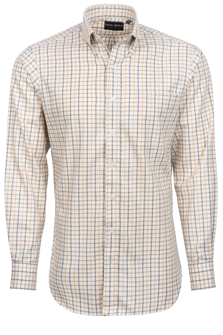 Pinto Ranch YY Collection Button-Front Sport Shirt - Tan sold by Pinto Ranch
