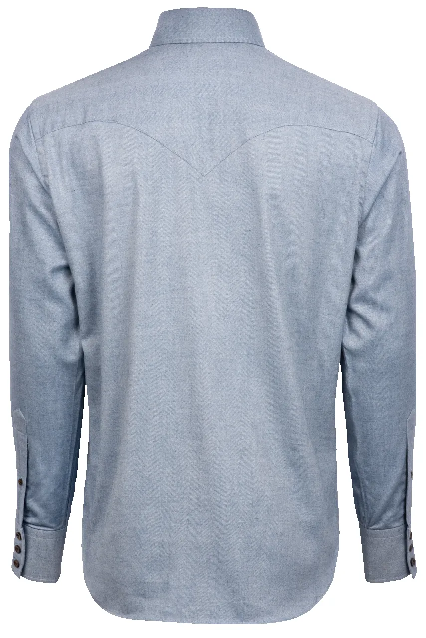 Lyle Lovett for Hamilton Button-Front Shirt - Blue Twill sold by Pinto Ranch product image thumbnail 2