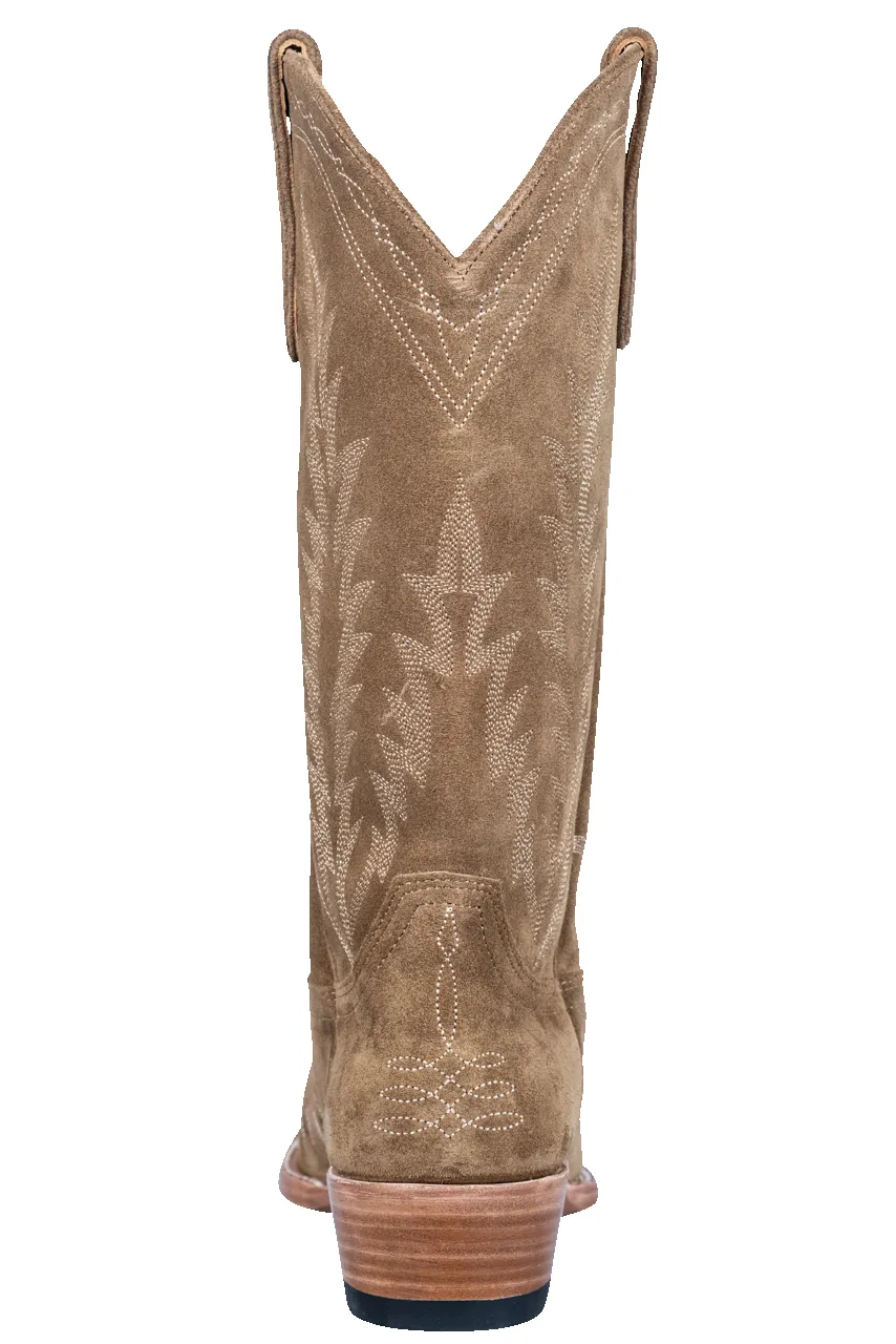 Old Gringo Women's Suede Dutton Cowgirl Boots - Tan sold by Pinto Ranch product image thumbnail 4