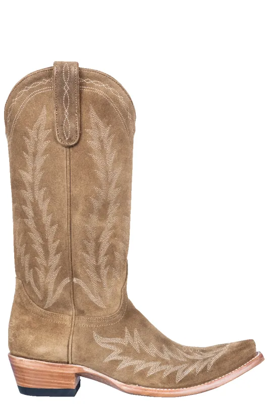 Old Gringo Women's Suede Dutton Cowgirl Boots - Tan sold by Pinto Ranch