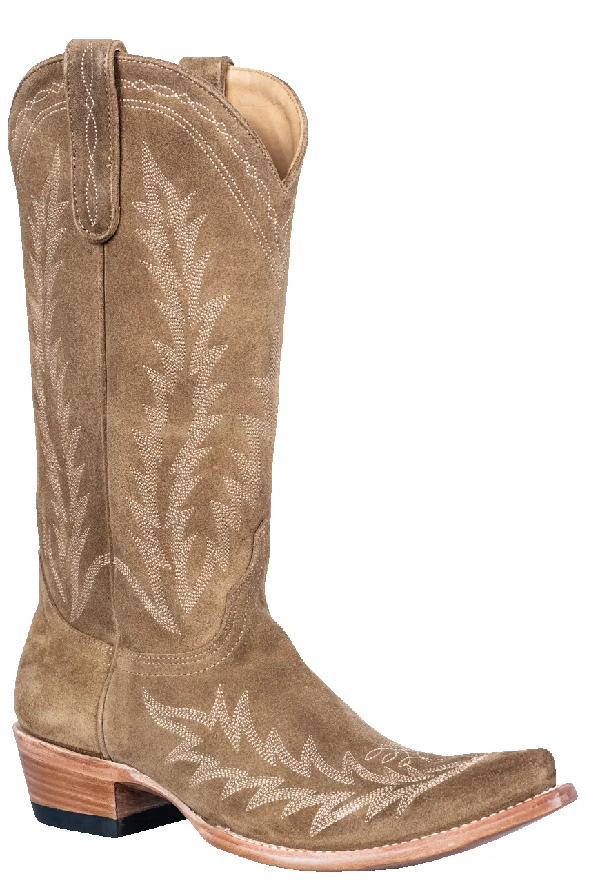 Old Gringo Women's Suede Dutton Cowgirl Boots - Tan sold by Pinto Ranch product image thumbnail 2