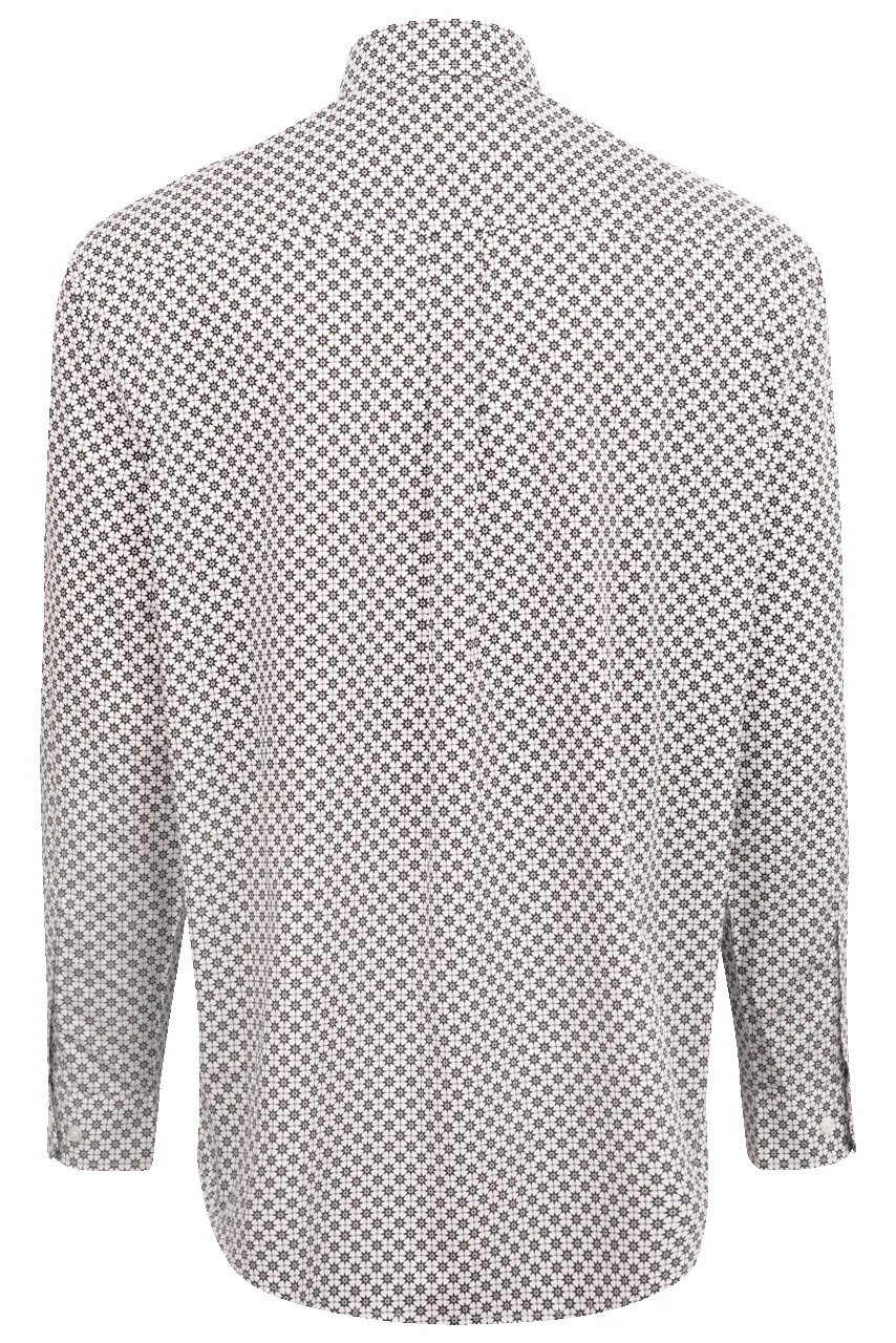 Cinch Rowl Print Button-Front Shirt - White sold by Pinto Ranch product image thumbnail 2