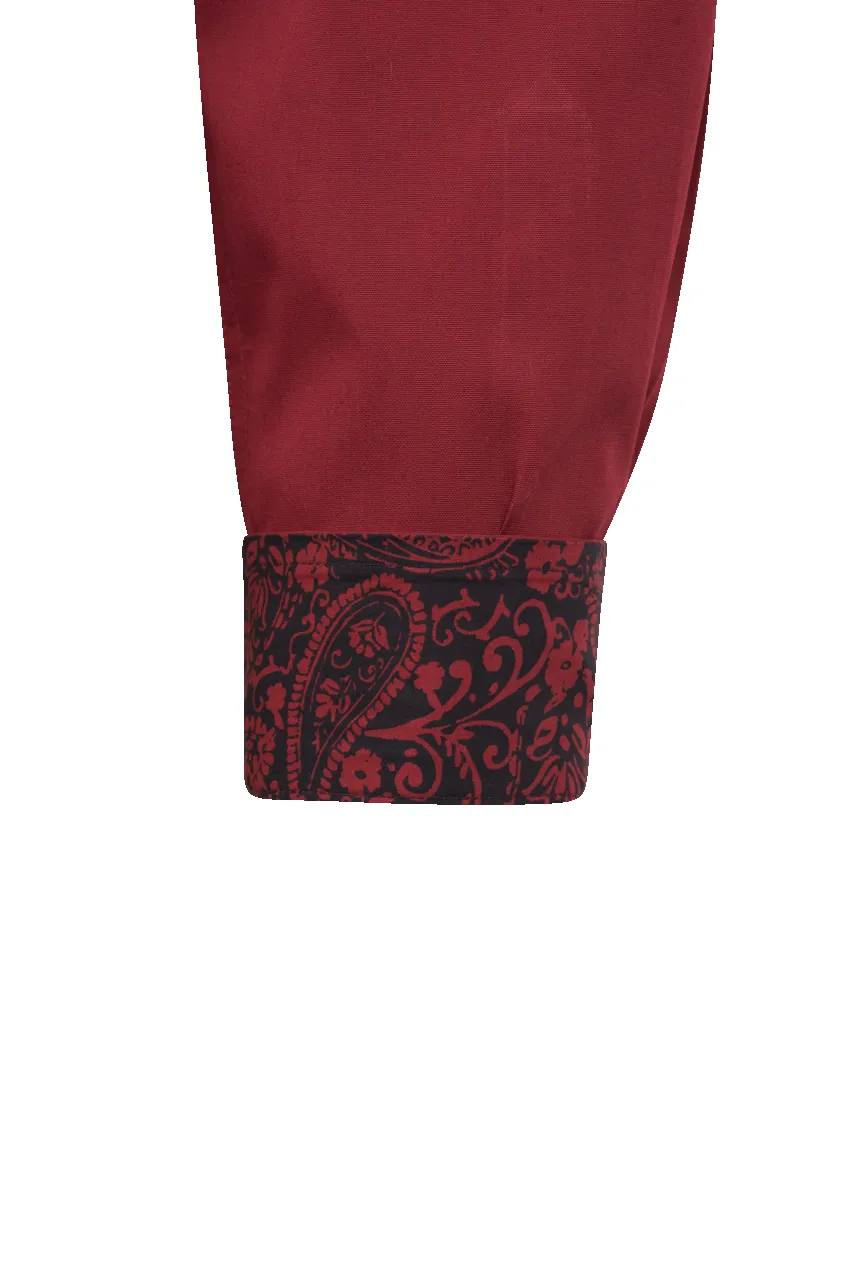 Cinch Button-Front Shirt - Solid Red sold by Pinto Ranch product image thumbnail 3