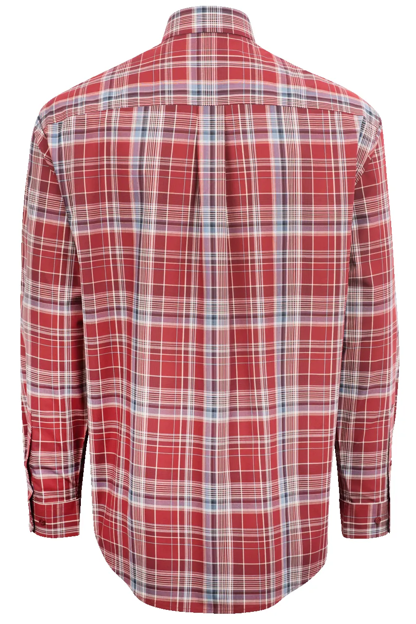 Cinch Plaid Button-Front Shirt - Red sold by Pinto Ranch product image thumbnail 2
