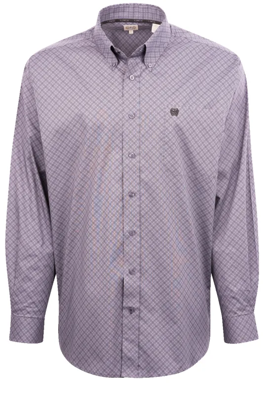 Cinch Spyra Print Button-Front Shirt - Lilac sold by Pinto Ranch