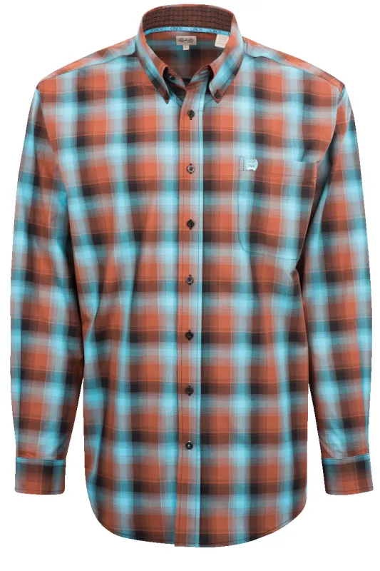 Cinch Plaid Button-Front Shirt - Sequoia sold by Pinto Ranch