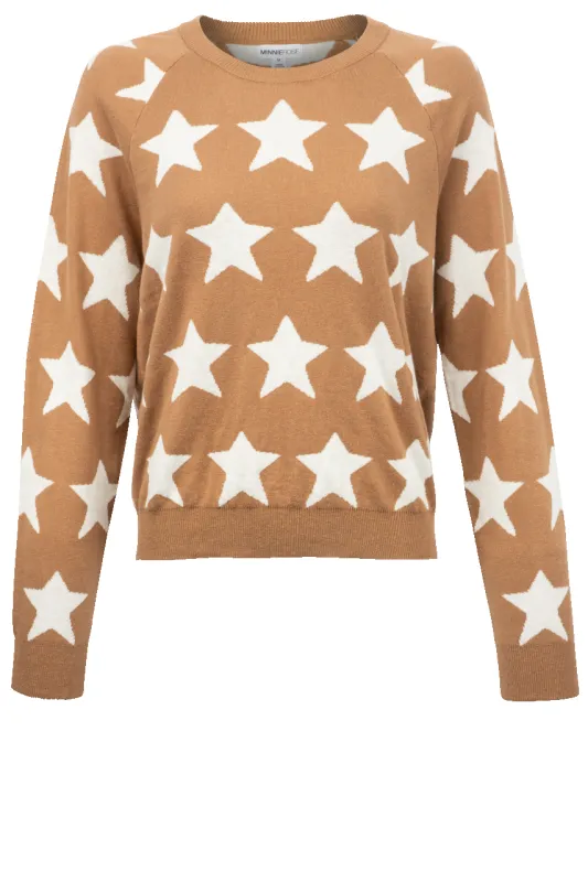 Minnie Rose Star Sweater made by Minnie Rose