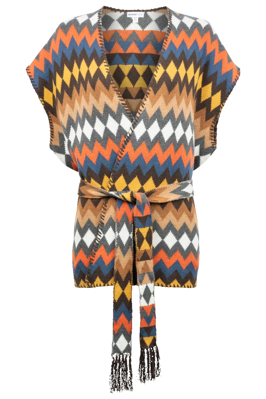 Minnie Rose Multi-Colored Cardigan sold by Pinto Ranch