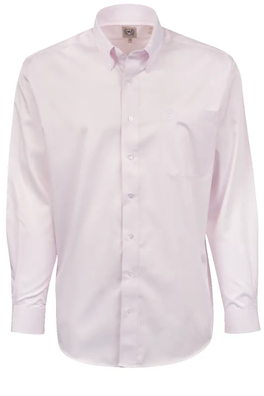 Cinch Tencel Striped Button-Front Shirt - Pink made by Pinto Ranch