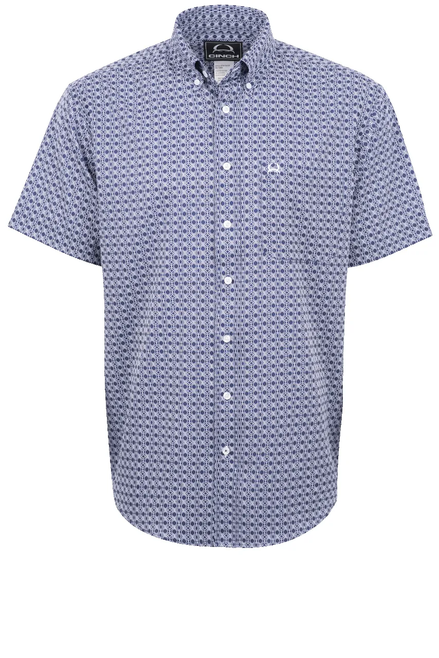 Cinch Arenaflex Button-Front Shirt - Navy sold by Pinto Ranch