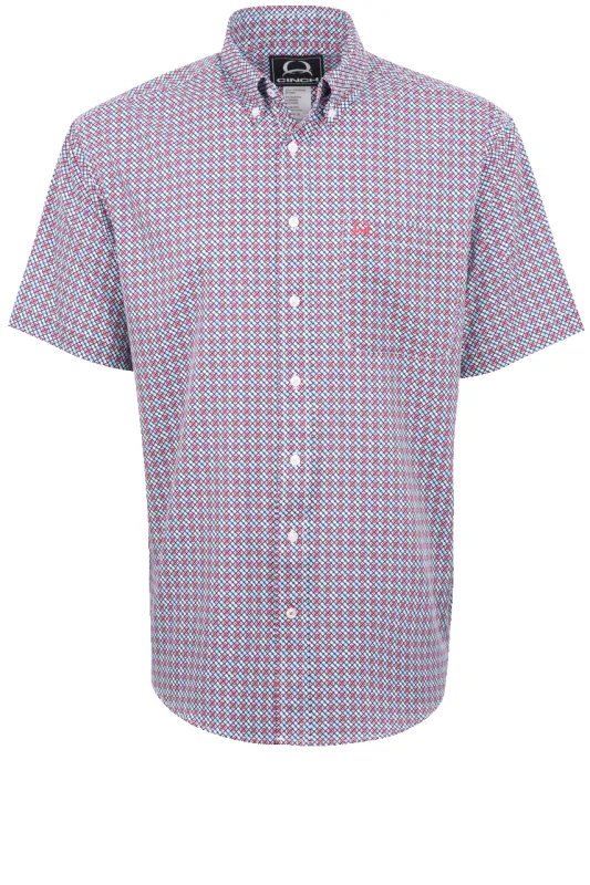 Cinch Arenaflex Button-Front Shirt - Argyle Print sold by Pinto Ranch