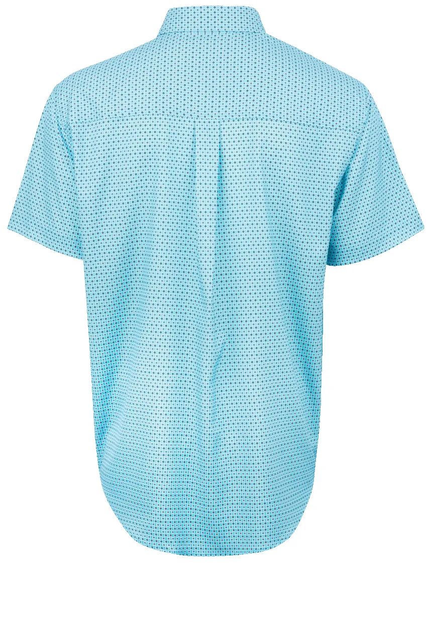 Cinch Arenaflex Button-Front Shirt - Geometric Blue sold by Pinto Ranch product image thumbnail 2