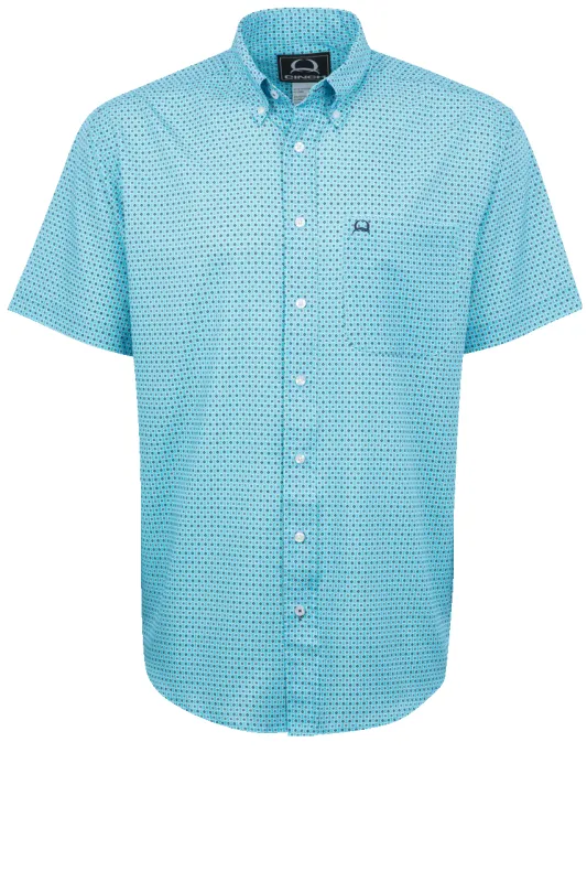 Cinch Arenaflex Button-Front Shirt - Geometric Blue sold by Pinto Ranch