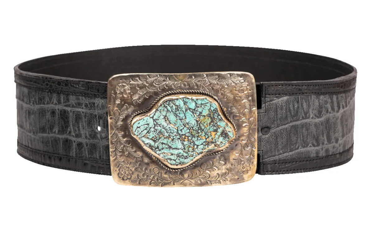 Paige Wallace Turquoise Nugget Belt sold by Pinto Ranch