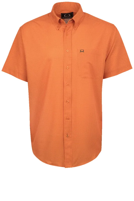 Cinch Arenaflex Button-Front Shirt - Orange sold by Pinto Ranch