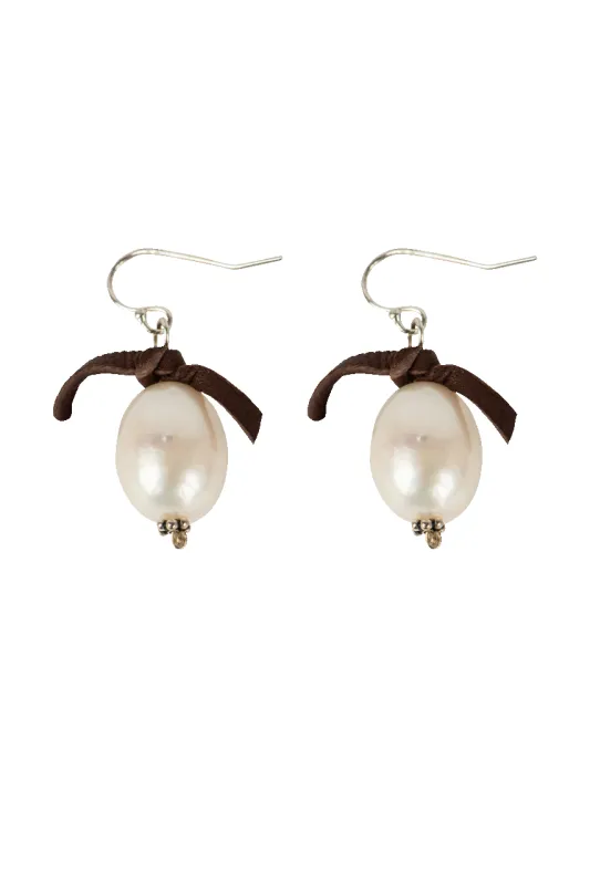 Breathe Deep Baroque Pearl Earrings made by Pinto Ranch