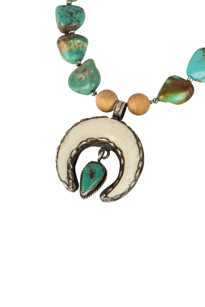 Breathe Deep Silver Naja Beaded Necklace sold by Pinto Ranch product image thumbnail 2