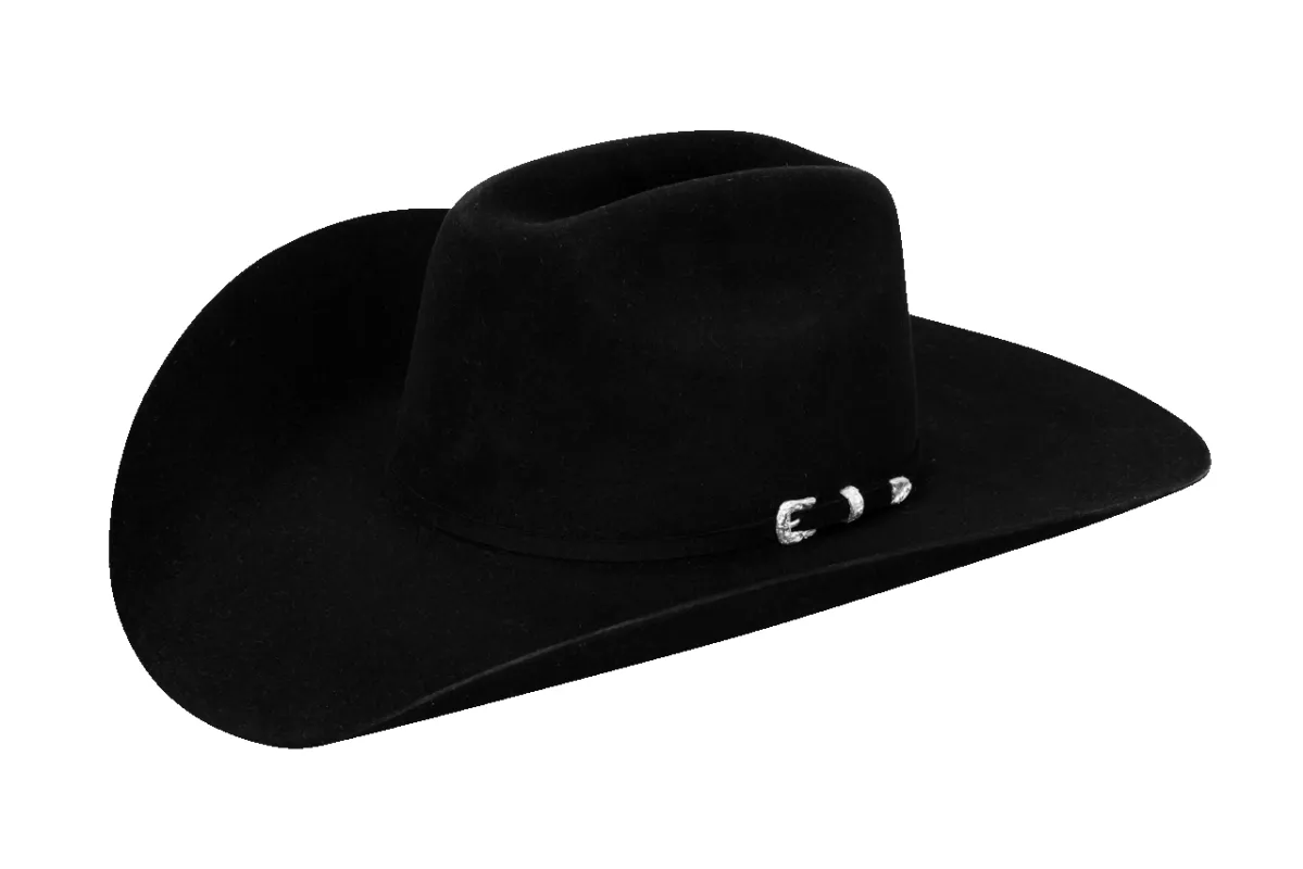 Stetson 5X Lariat Felt Cowboy Hat - Black made by Stetson