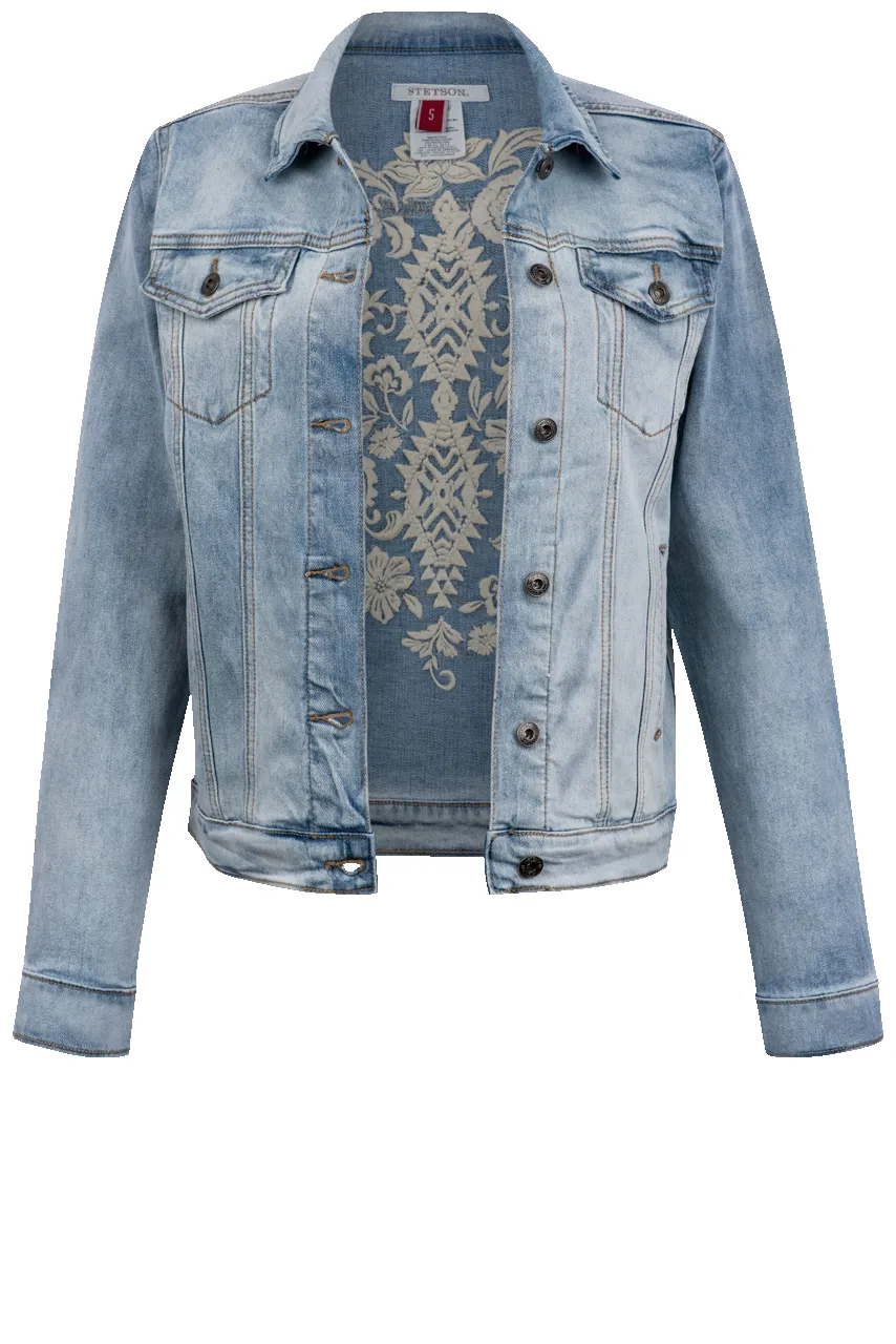 Stetson Women's Floral Denim Jacket sold by Pinto Ranch product image thumbnail 2