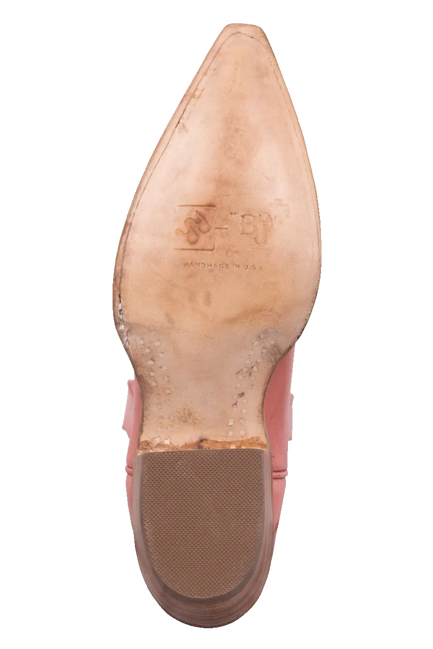 Black Jack Women's Goat Leather Cowgirl Boots - Pink sold by Pinto Ranch product image thumbnail 5