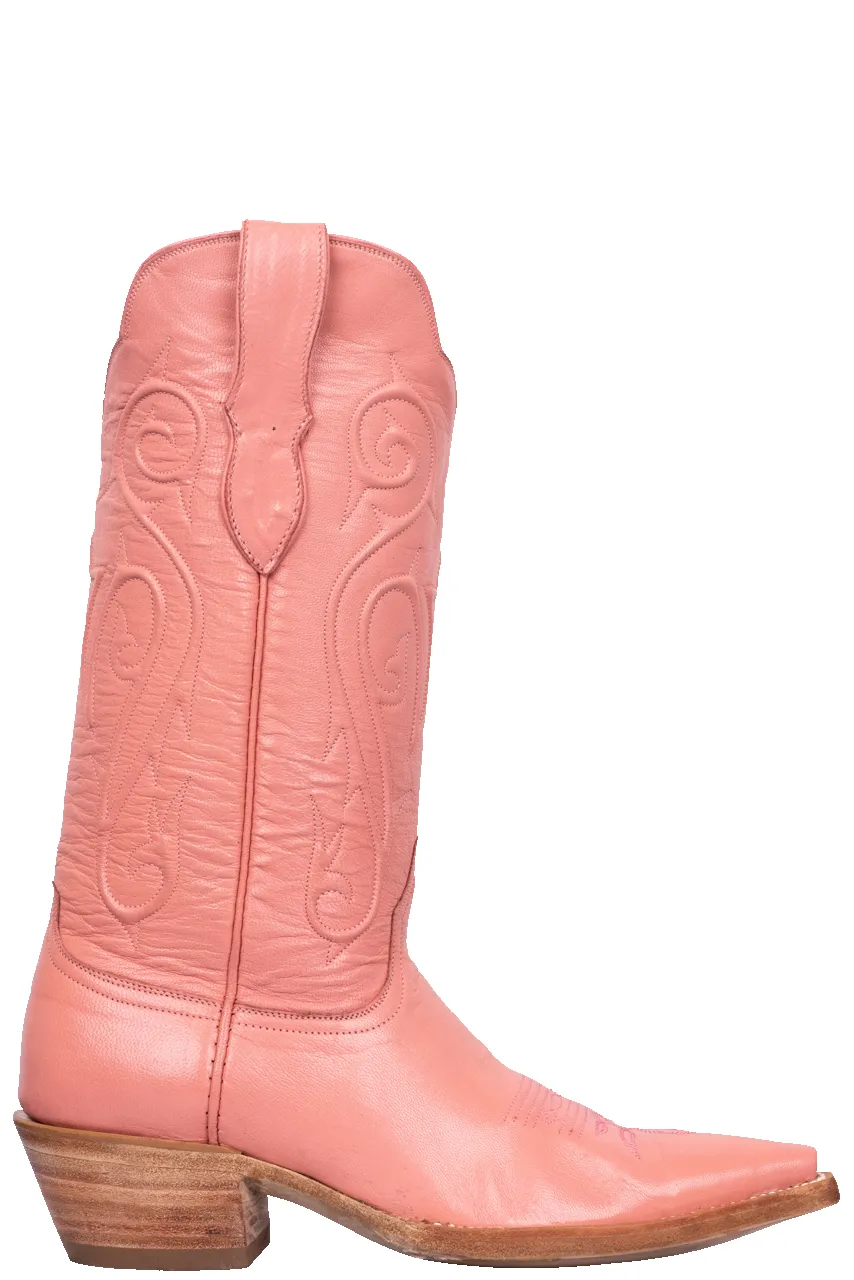 Black Jack Women's Goat Leather Cowgirl Boots - Pink sold by Pinto Ranch