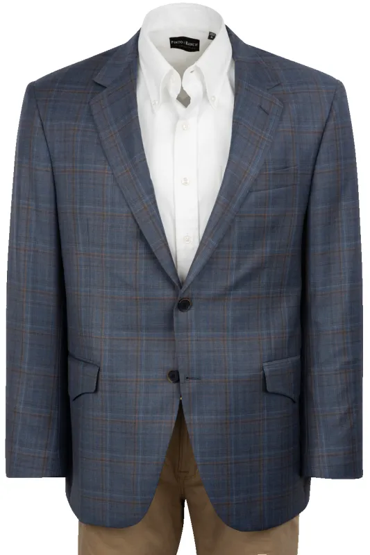 Coppley Blue Plaid Sport Coat sold by Pinto Ranch