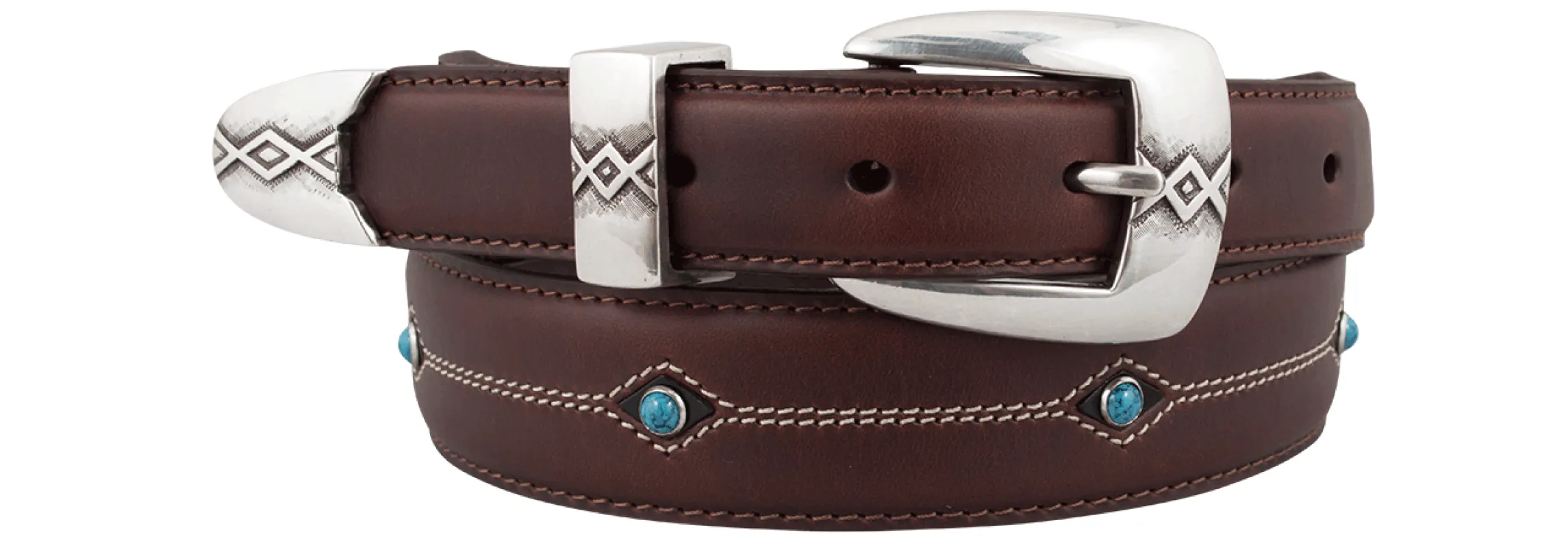 Brighton Cody Belt - Brown sold by Pinto Ranch