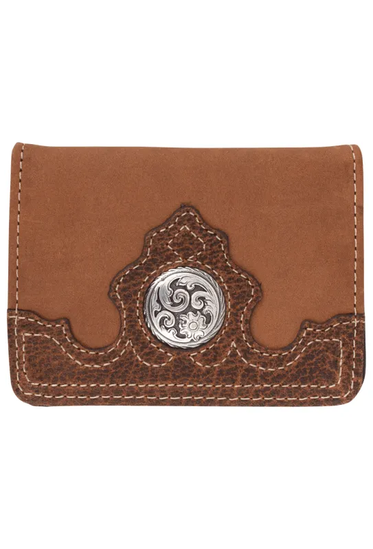Gaucho Bifold Wallet - Tan and Brown sold by Pinto Ranch
