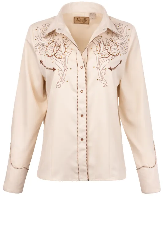 Scully Women's Double the Luck Western Top made by Scully