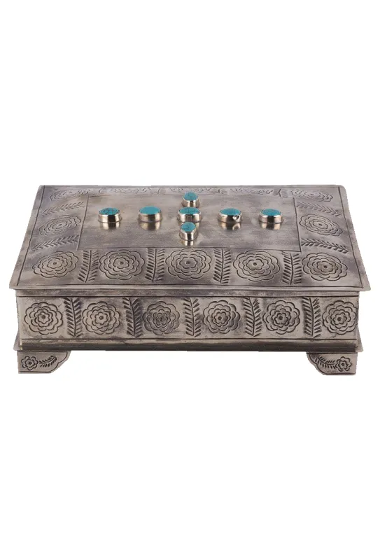 J. Alexander Stamped Silver Box made by Pinto Ranch