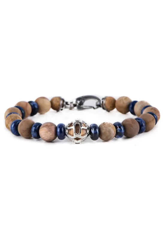 William Henry Wooden Beaded Bracelet made by Pinto Ranch