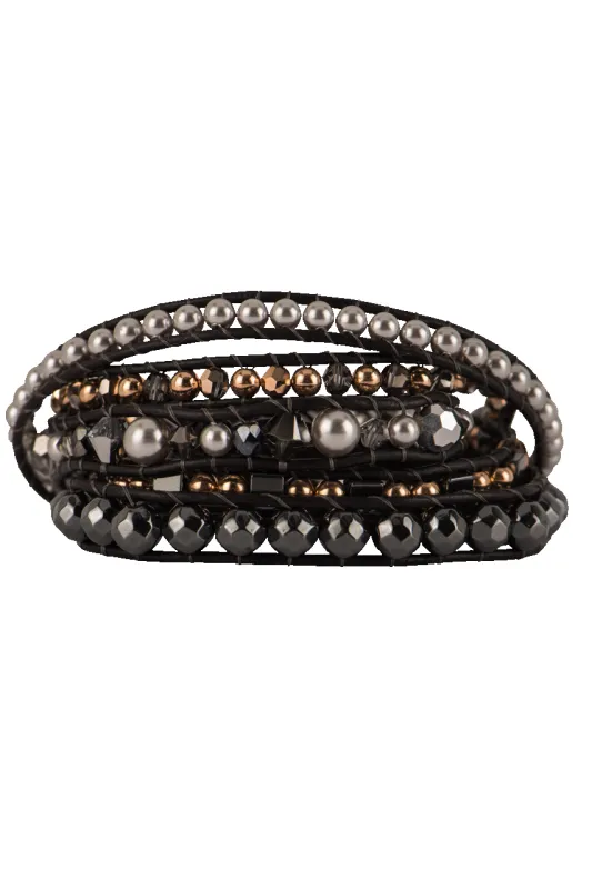 Wrapped To Wear Swarovski Pearl and Crystal Bracelet made by Pinto Ranch