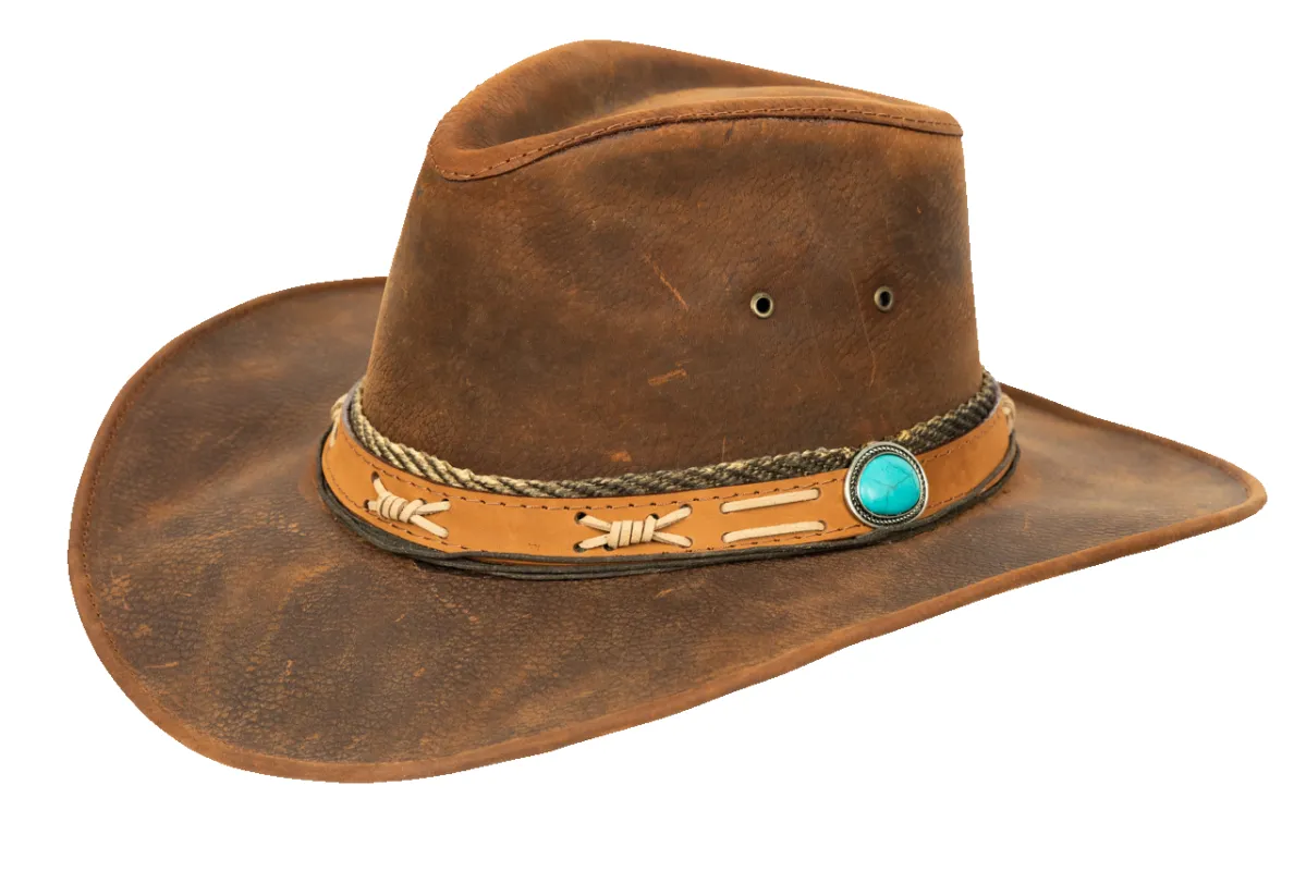 Bullhide Savage Love Leather Hat made by Pinto Ranch