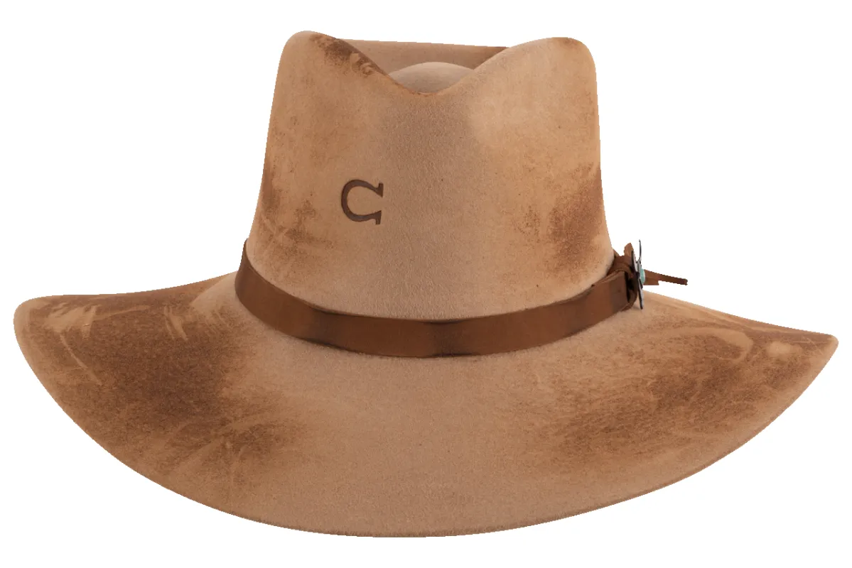 Charlie 1 Horse Lakota Hat - Sand made by Pinto Ranch
