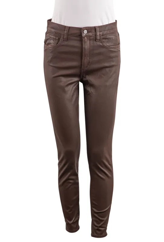 Joe's Jeans Charlie High-Rise Skinny Ankle Jeans - Dark Choc sold by Pinto Ranch
