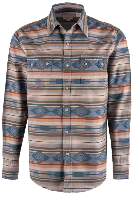 Stetson Aztec Serape Long Sleeve Pearl Snap Shirt made by Stetson