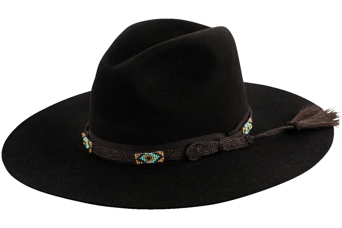Stetson Helix Felt Hat - Black made by Stetson