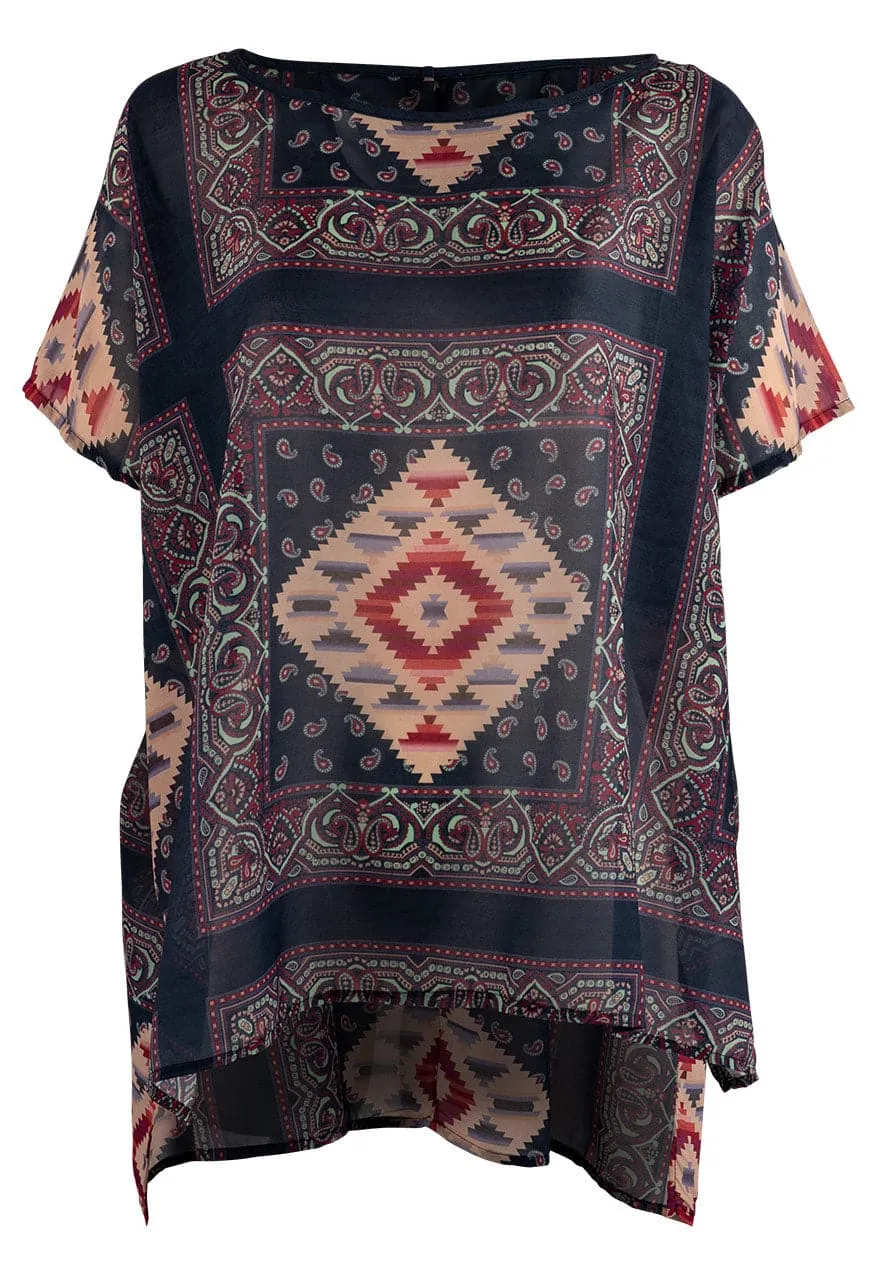 Tasha Polizzi Sahara Poncho Top sold by Pinto Ranch