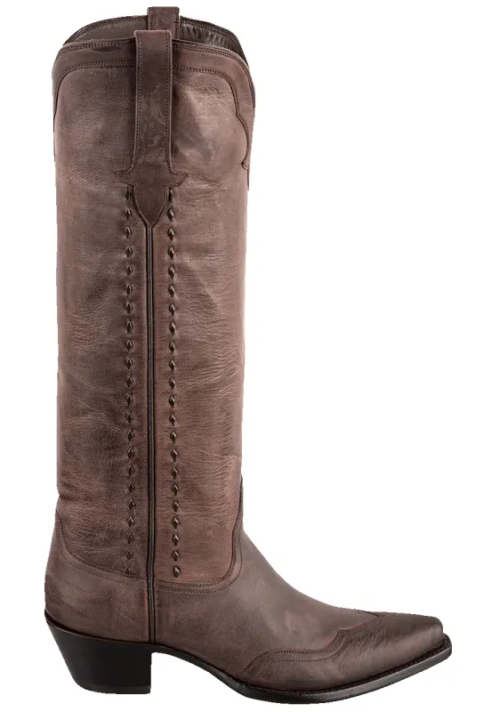 Stallion Women's Weathered Buffalo Calf Boots - Brown made by Pinto Ranch