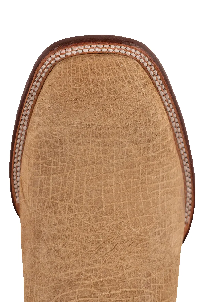 Stetson Men's Hippopotamus Cowboy Boots - Tan sold by Pinto Ranch product image thumbnail 5