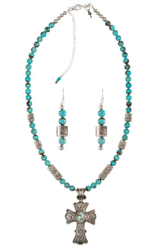 Sweet Tea Jewelry Happy Silver Set made by Pinto Ranch