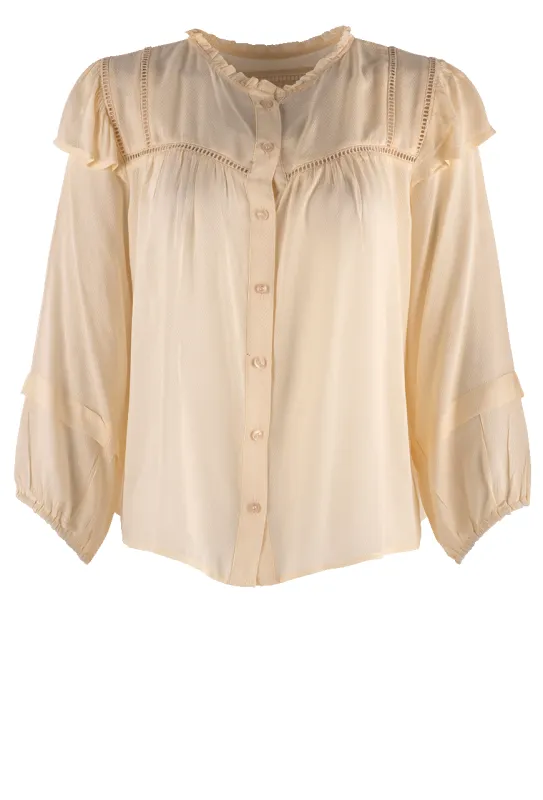 Stetson Cream Herringbone Blouse sold by Pinto Ranch