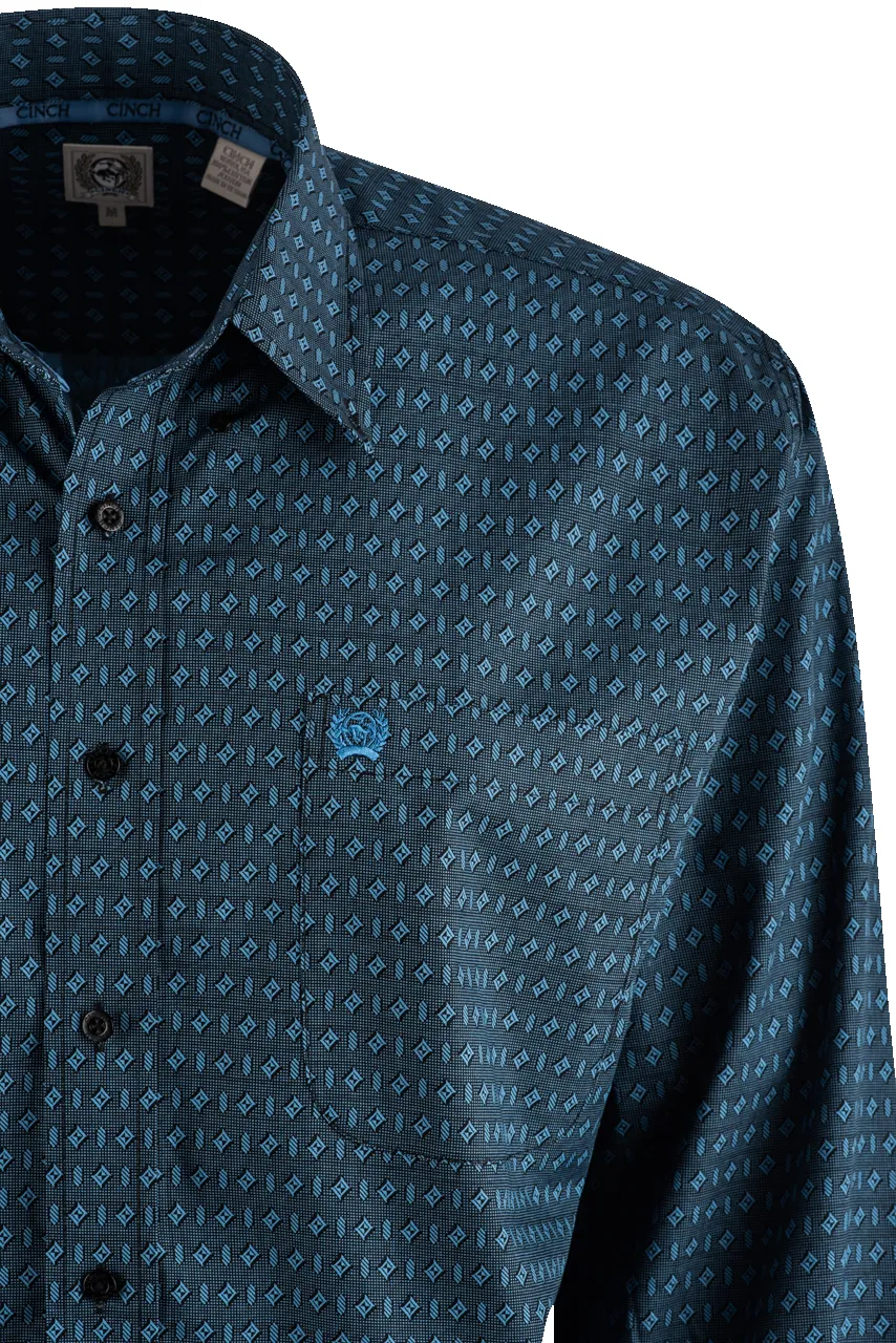 Cinch Long Sleeve Button Down Shirt - Black & Blue sold by Pinto Ranch product image thumbnail 3