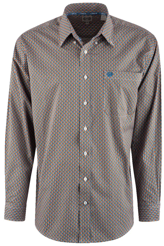 Cinch Diamond Long Sleeve Button-Front Shirt sold by Pinto Ranch