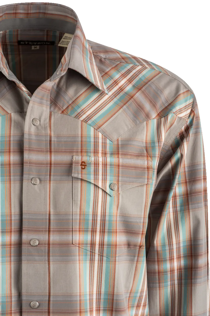 Stetson Men's Snap Front Shirt - Desert Brown sold by Pinto Ranch product image thumbnail 4