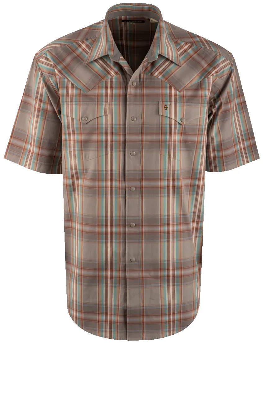 Stetson Pearl Snap Shirt - Desert Brown sold by Pinto Ranch