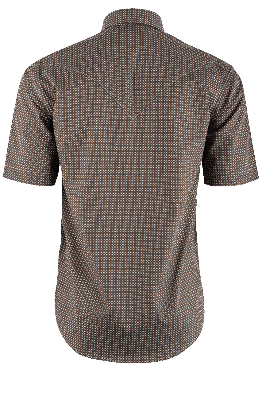 Stetson Dash Western Short Sleeve Pearl Snap Shirt - Gray sold by Pinto Ranch product image thumbnail 2