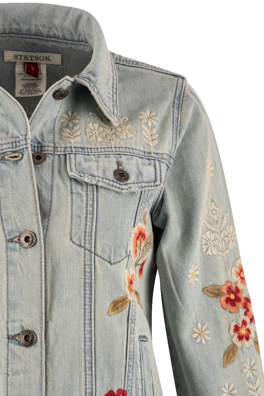 Stetson Women's Floral Denim Jacket sold by Pinto Ranch product image thumbnail 3