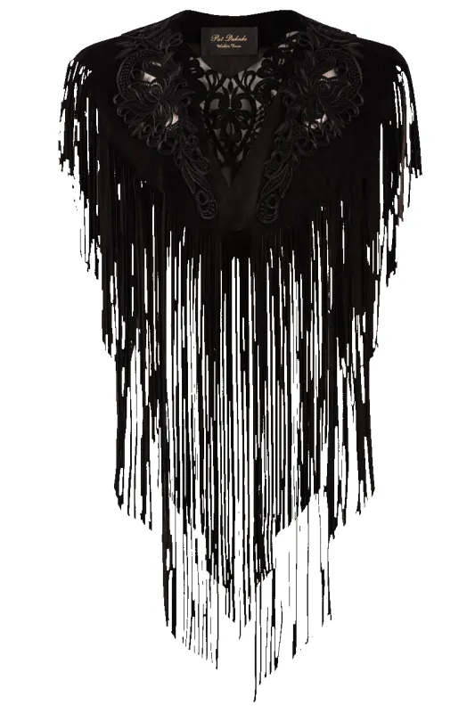 Pat Dahnke Black Cutout Collar made by Pinto Ranch